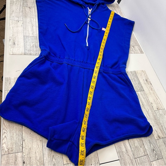 Hunter Target Collab Royal Blue Hooded Romper Women's Small Beachy Pockets M - Picture 9 of 13